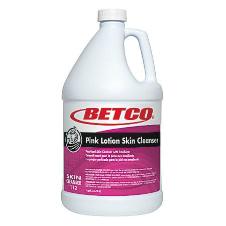 Betco Winning Hands Pink Lotion Skin Cleanser, 1 Gallon, Case Of 4