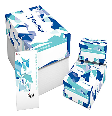 Sterling Premium Gloss Cover Digital Printing Paper, Letter Size (8 1/2" x 11"), 96 (U.S.) Brightness, 100 Lb, 200 Sheets Per Ream, Case Of 6 Reams