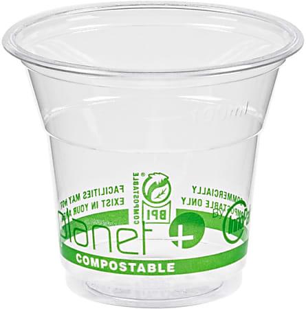 Planet+ Compostable Cold Cups, 5 Oz, Clear, Pack