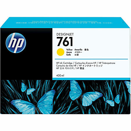 HP 761 Yellow Ink Cartridge, CM992A