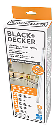 BLACKDECKER Rechargeable Under Cabinet Light Bar Silver - Office Depot