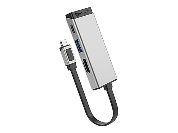 Alogic MagForce TRIO 3-in-1 Hub - 1x USB 3.2 (Gen 1) Type C - Male - 1x HDMI 2.0 Digital Audio/Video - ULCHDACPDSGR