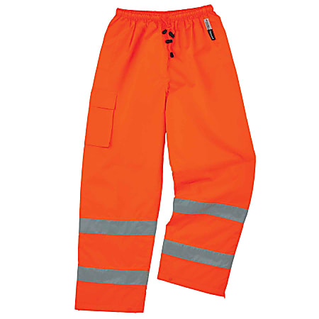 Ergodyne GloWear 8925 Class E Polyester Thermal Pants, Medium, Orange