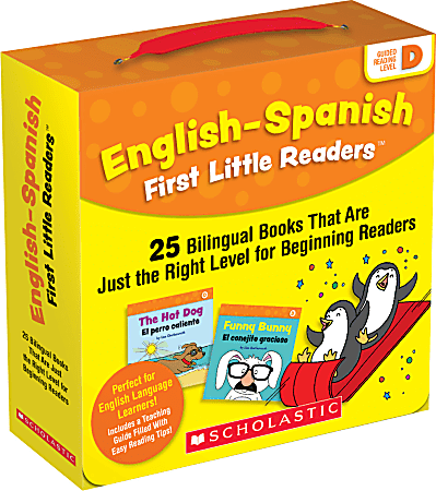 Scholastic Teacher Resources English-Spanish First Little Readers: Guided Reading Level D, Grades Pre-K To 2nd, Set Of 25 Books