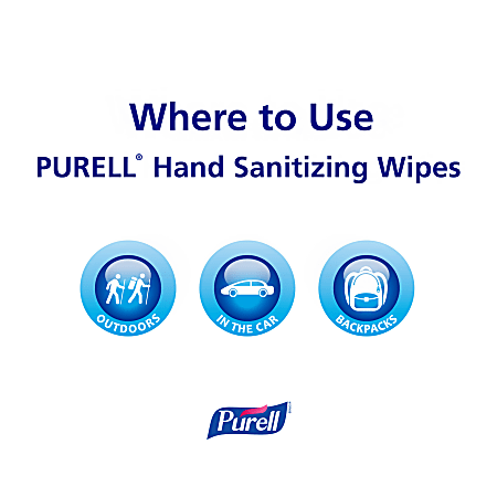 Purell® Hand Sanitizing Wipes, Fresh Citrus Scent, 270 Wipes Per Canister,  Pack Of 6 Canisters
