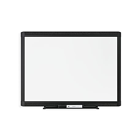 U Brands PINIT Magnetic Dry-Erase Board, 24" X 18", Black Aluminum Frame, Actual Size 23" X 17" (3014U00-01)