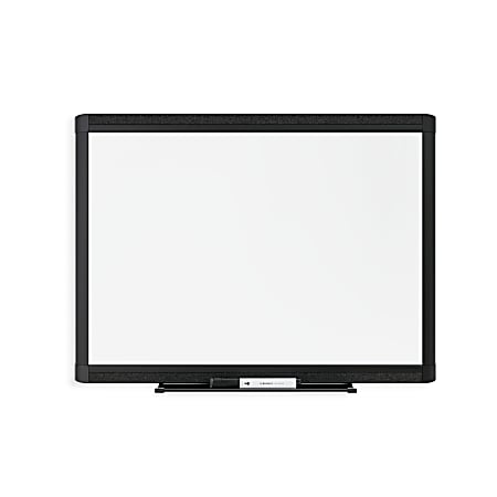 U Brands PINIT Magnetic Dry-Erase Board, Steel, 23"x 17", White Board, Black Aluminum Frame