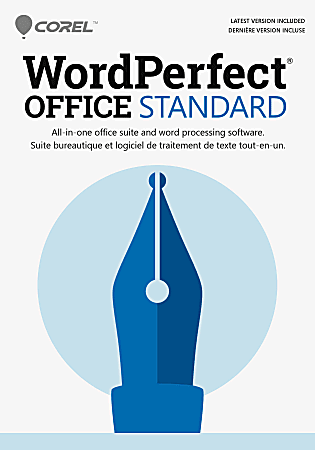 Corel® WordPerfect Office AG Standard, For Windows®, Product Key