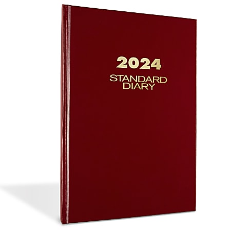 2024 AT-A-GLANCE® Standard Daily Diary, 7-3/4" x 12", Red, January to December 2024, SD37613