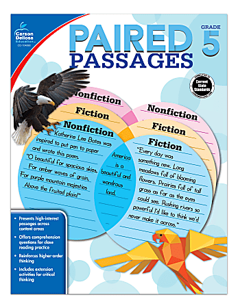 Carson-Dellosa™ Paired Passages Workbook, Grade 5
