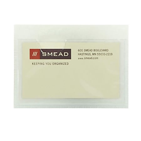 Office Products Smead Self-Stick 6 1/4 x 4 9/16 Inch Vinyl ...