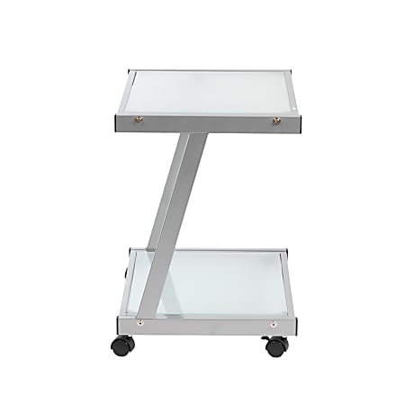 Glass store printer table