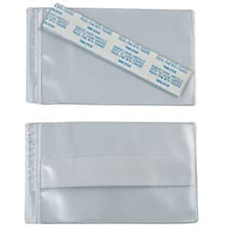 SuperScan® Vinyl Envelope, 3" x 5", Clear, Pack Of 50
