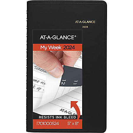 2024 AT-A-GLANCE® Weekly Appointment Book Planner, 5" x