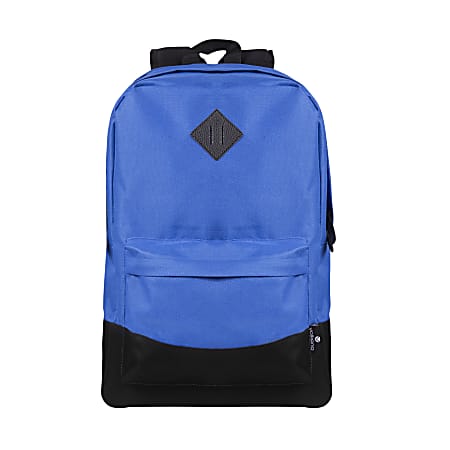 Volkano Daily Grind Backpack With 18.1" Laptop Pocket, Royal Blue