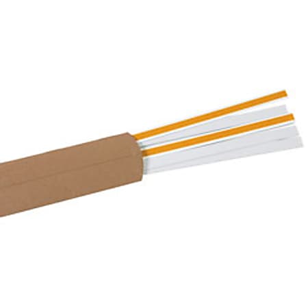 Slip-Strip™ Label Holder Strips, 3/4" x 36", White, Pack Of 6