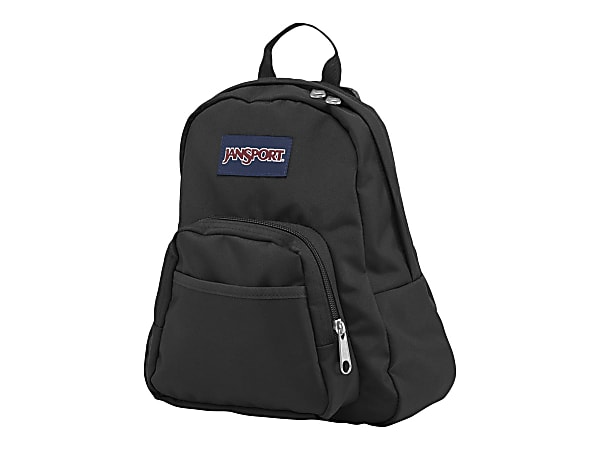 JanSport Half Pint Polyester Mini Backpack 4 18 H x 9 1316 W x 11 14 D Black Office Depot