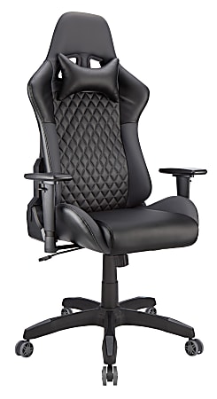 Realspace® DRG High-Back Gaming Chair, Black/Gray