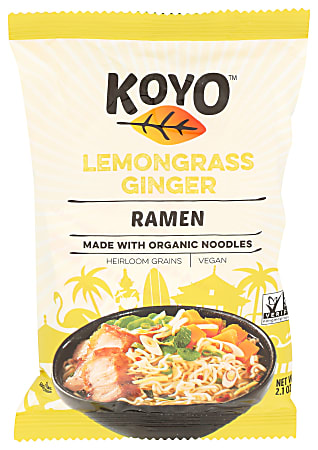 Koyo Ramen, Lemongrass Ginger, 2.1 Oz, Total Qty 12