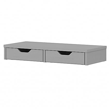 Bush Furniture Key West Desktop Organizer With Drawers, Cape Cod Gray, Standard Delivery