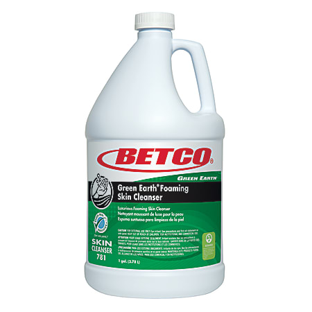 Betco® Green Earth Foam Skin Soap Cleanser, 128 Oz, Carton Of 4 Bottles