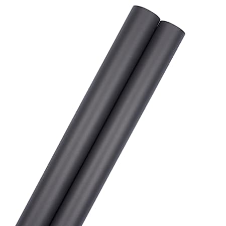 High-Quality Black Matte Wrapping Paper - 25 Sq Ft