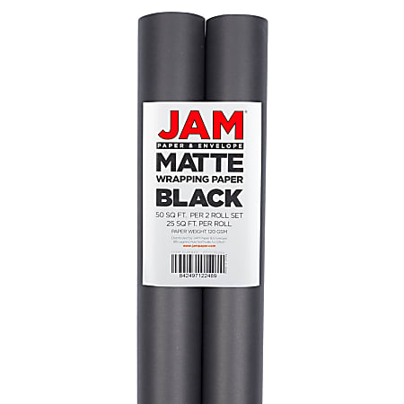 Black wrapping top paper roll