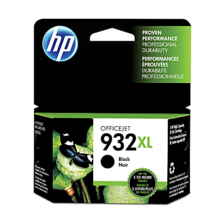 HP 932XL Black High-Yield Ink Cartridge, CN053AN