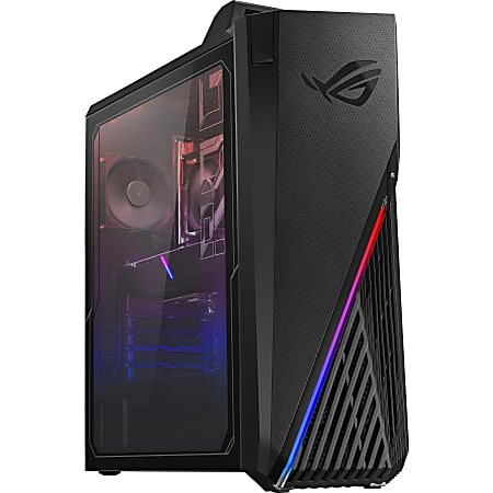 Asus ROG Strix GA15DK-DS776 Gaming Desktop Computer - AMD Ryzen 7 5800X 3.80 GHz - 16 GB RAM DDR4 SDRAM - 1 TB PCI Express SSD - Tower - Black - AMD B550 Chip - Windows 10 Home - NVIDIA GeForce RTX 3070 8 GB GDDR6 - IEEE 802.11ac - 700 W
