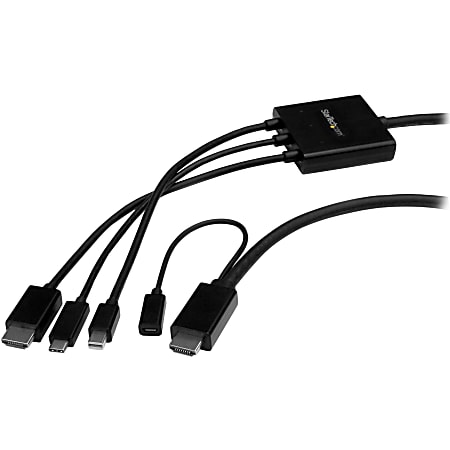StarTech.com 6' USB-C HDMI Cable Adapter, Black