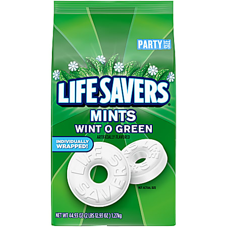 Mars Lifesavers Wint-O-Green Breath Mints Hard Candy, 44.93