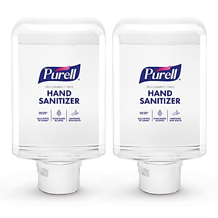 PURELL® Advanced Hand Sanitizer Foam, ES10 Refill, Fragrance-Free, 1200 mL, Case of 2 Refills