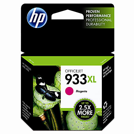 HP 933XL High-Yield Magenta Ink Cartridge, CN055AN