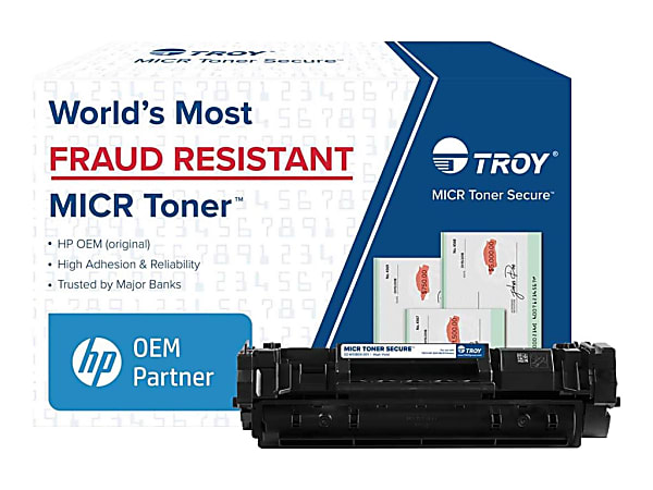 TROY MICR Toner Secure - Black - original - MICR toner cartridge (alternative for: HP W1380X) - for HP LaserJet Pro 3001dw, 3001dwe, MFP 3101fdw, MFP 3101fdwe