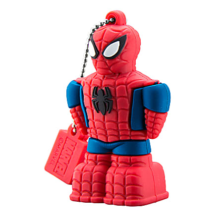 KIDdesigns USB 2.0 Flash Drive, 16GB, Spider-Man, Red, VYU16SMFXV7
