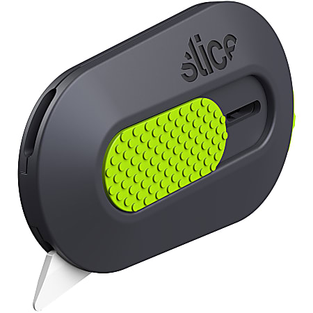 Slice Retract Mini Cutter - Ceramic Blade - Built-in Magnet, Retractable,  Non-sparking, Non-conductive, Rubberized Slider Button, Rust-free - Gray