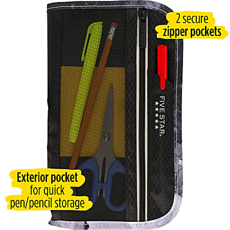 Five Star Xpanz Carrying Case [pouch] For Pencil, Pen