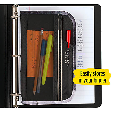 Five Star Xpanz Carrying Case (pouch) For Pencil, Pen, Supplies - Assorted, Price/EA