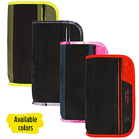 Office Depot Brand Pencil Pouch With Mesh Window 7 x 9 34 Assorted Colors -  Office Depot