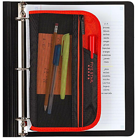 Five Star Xpanz Zipper Pouch Assorted Colors No Color Choice