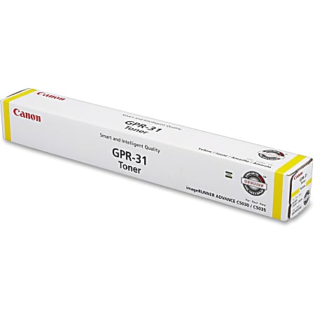 Canon® GPR-31 Yellow High Yield Toner Cartridge, 2802B003