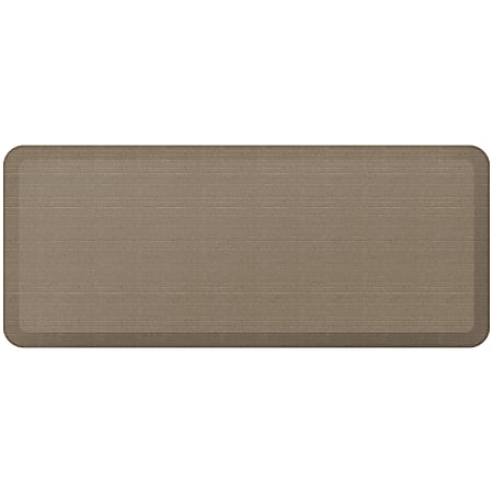 GelPro NewLife Designer Comfort Grasscloth Anti-Fatigue Floor Mat, 20" x 48", Pecan