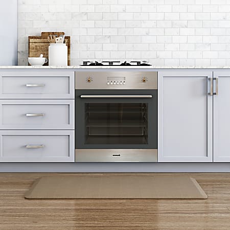 Newlife by GelPro Designer Comfort Kitchen Mat - 20x48 - Grasscloth Charcoal