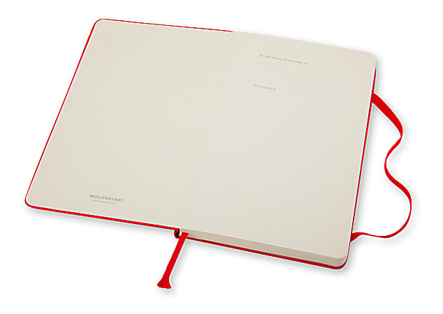  Moleskine Hard Cover Notebook - 8-1/4 x 5 - Ruled - Foil  Stamp 122607-85-RL-F