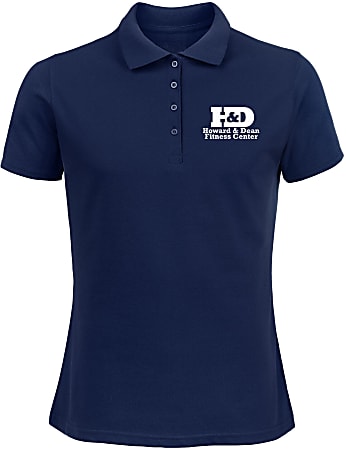 Custom Screen-Printed Ladies 50/50 Polo Shirt