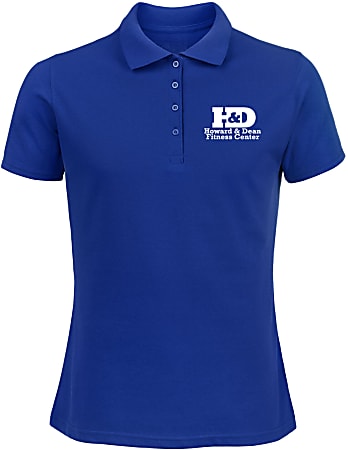 Custom Screen Printed Ladies 5050 Polo Shirt Office Depot