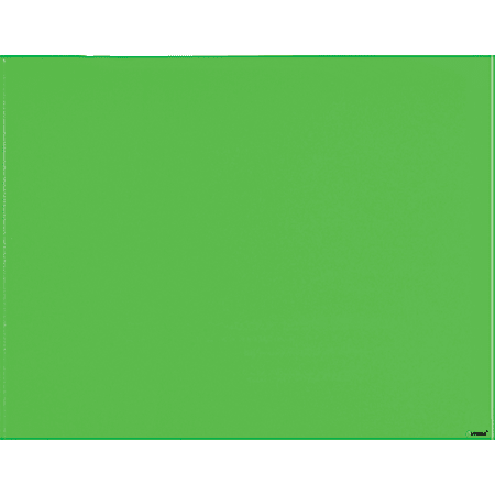 Lorell® Magnetic Unframed Dry-Erase Glass Whiteboard, 48" x 36", Mount Green