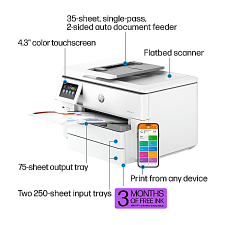 HP OfficeJet Pro 9730e Wireless All In One Wide Format HP OfficeJet Pro 9730e Wireless All In One Wide Format