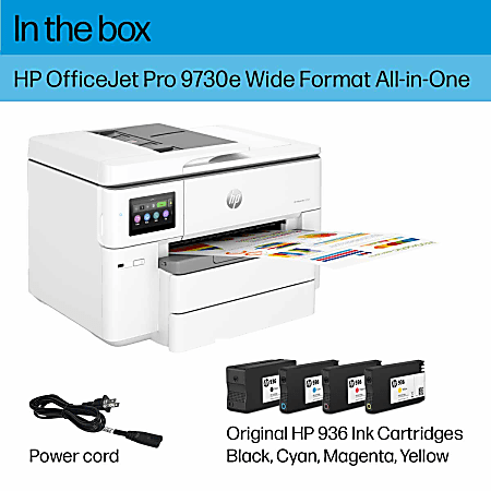 HP OfficeJet Pro 9730e All In One Wide format with 3 months free instant Ink with HP+
