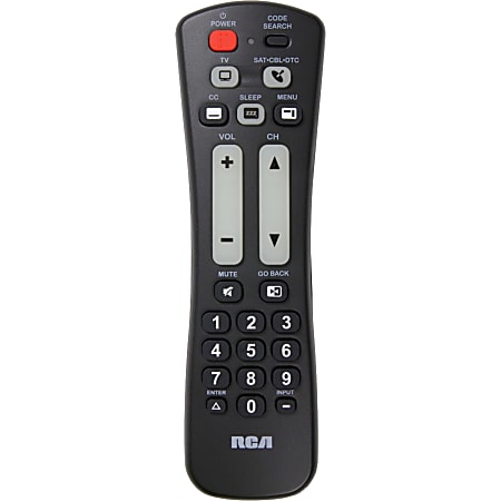 RCA 2 Device Universal Remote - For Satellite Receiver, TV, Cable Box, Convertor Box